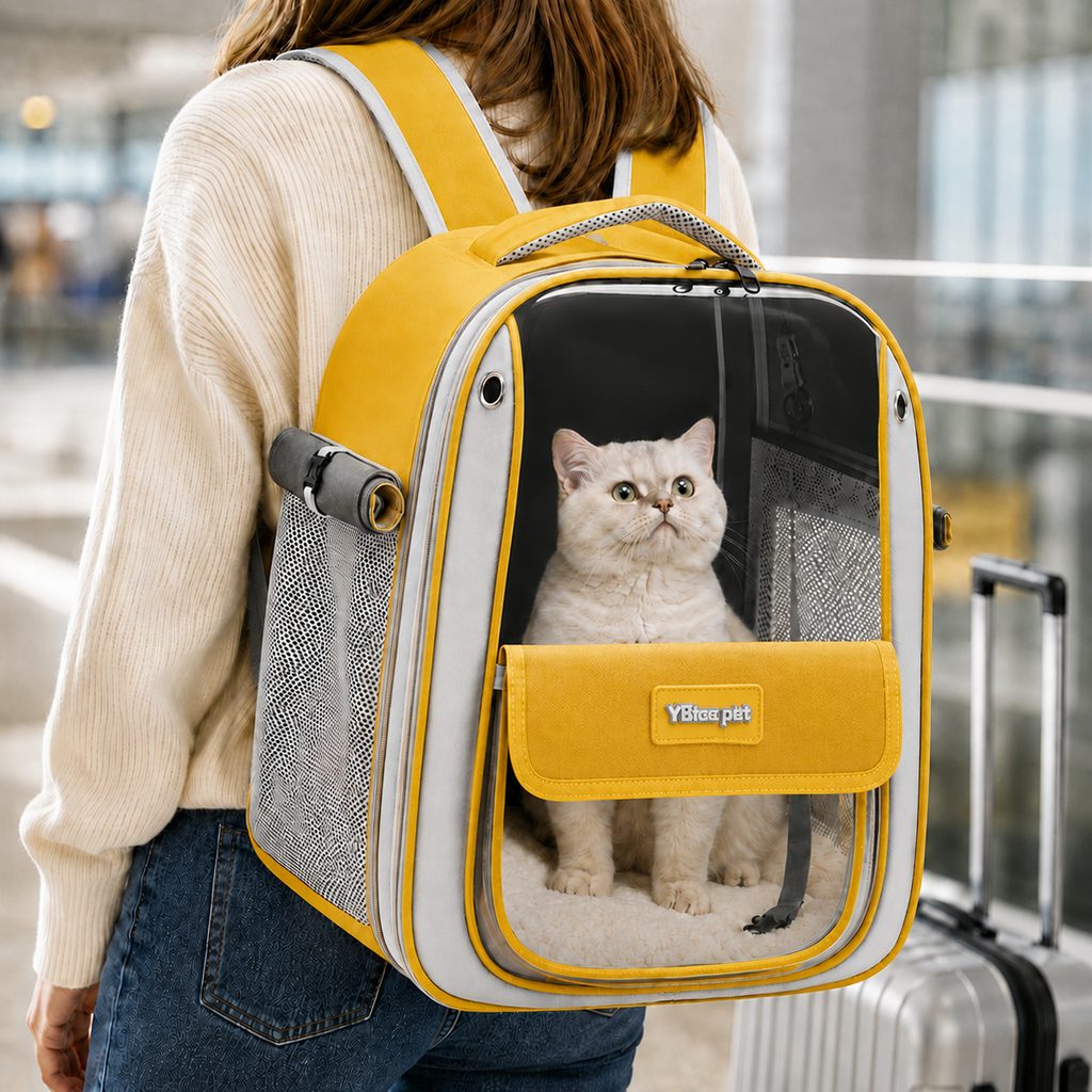Paws in Awe Transparent Cat Backpack Carrier for Travel & Vet Visits - Breathable, Roomy Pet Backpack for More Comfortable Trips image 17
