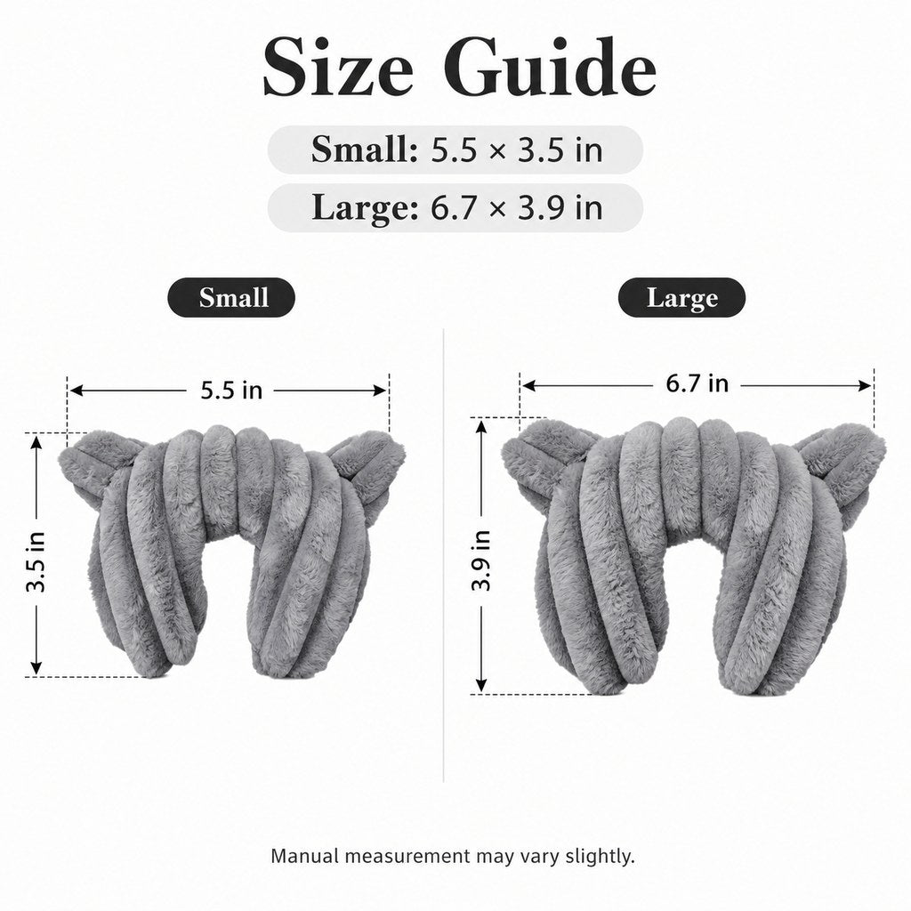Paws in Awe Cozy U-Shaped Pet Neck Pillow for Cats & Small Dogs – Soft Plush Sleeping Support Cushion for Comfortable Naps at Home & Travel image 8