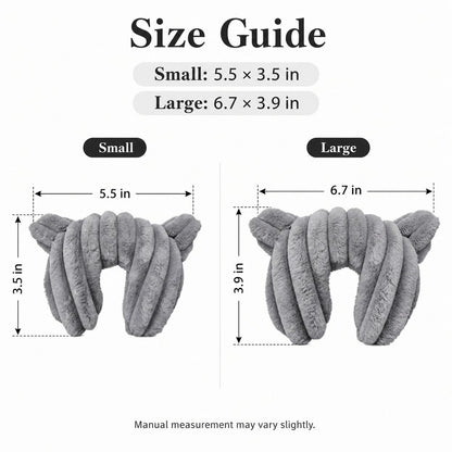 Paws in Awe Cozy U-Shaped Pet Neck Pillow for Cats & Small Dogs – Soft Plush Sleeping Support Cushion for Comfortable Naps at Home & Travel image 8