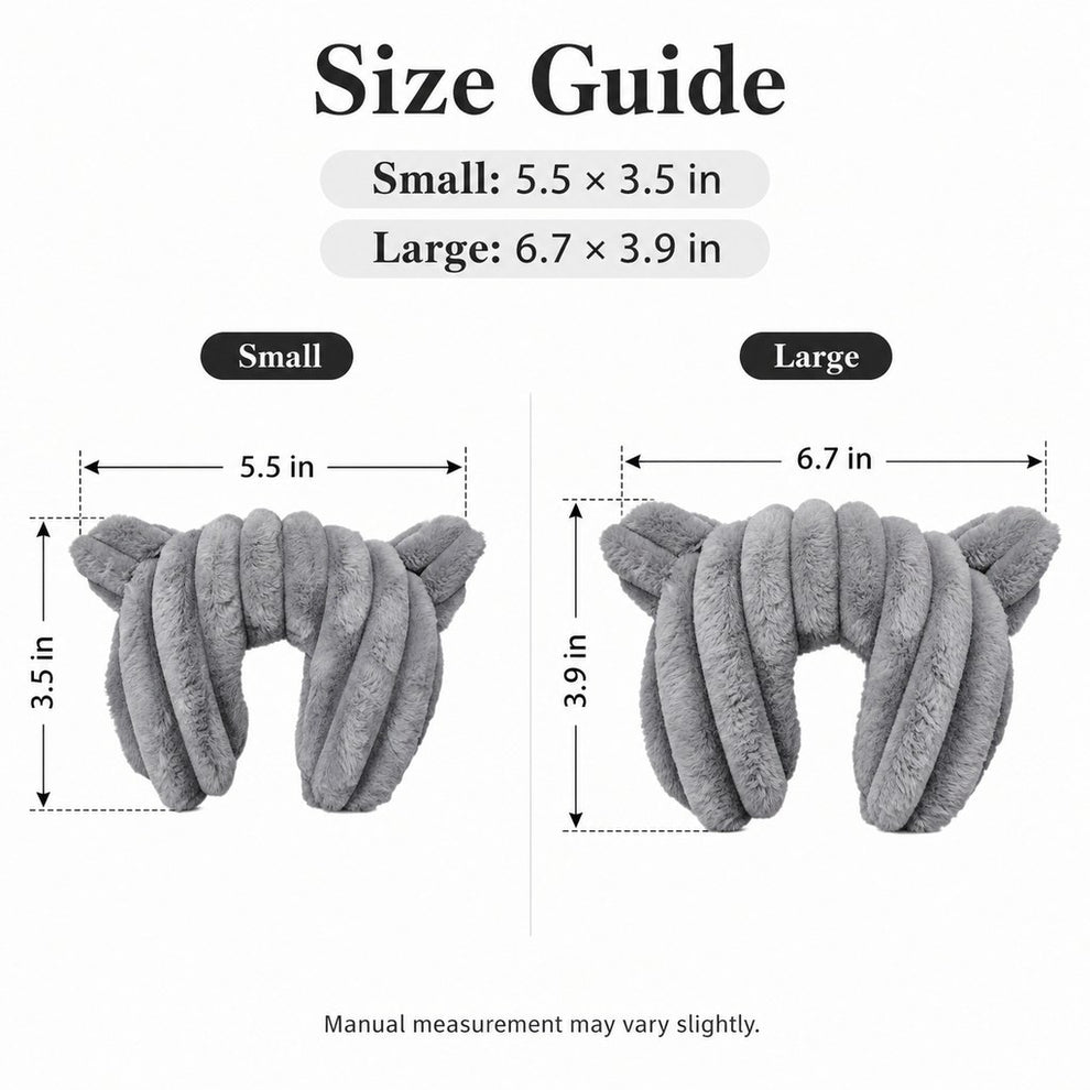 Paws in Awe Cozy U-Shaped Pet Neck Pillow for Cats & Small Dogs – Soft Plush Sleeping Support Cushion for Comfortable Naps at Home & Travel image 8