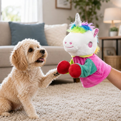 Unicorn interactive boxing pet puppet toy