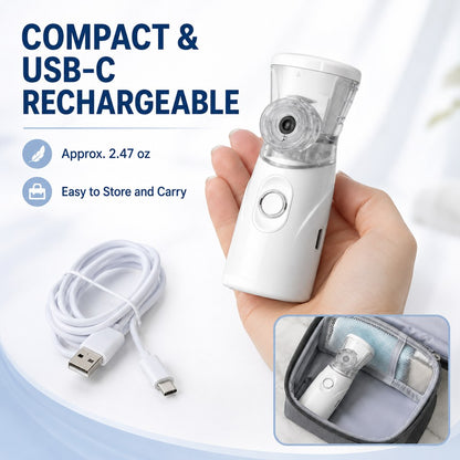 USB-C rechargeable portable pet nebulizer