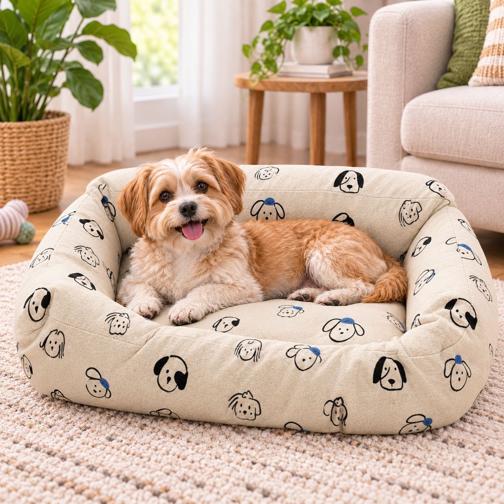 Paws in Awe Washable Replacement Dog Bed Cover for Pet Owners - Removable Cover to Refresh Old Dog Beds, Protect Against Hair & Dirt image 3