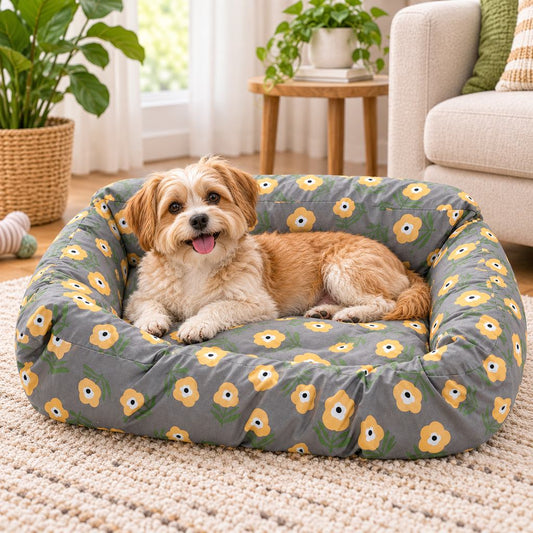 Paws in Awe Washable Replacement Dog Bed Cover for Pet Owners - Removable Cover to Refresh Old Dog Beds, Protect Against Hair & Dirt image 1