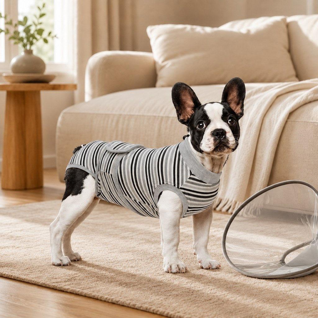 Paws in Awe Breathable Dog Recovery Suit for Spay & Neuter Recovery, Soft Cone Alternative Onesie to Help Reduce Licking After Surgery image 11