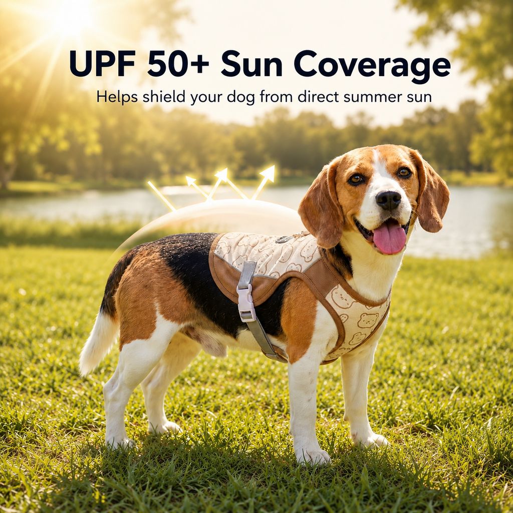 Paws in Awe Water-Activated Dog Cooling Sun Vest for Summer Walks, Camping & Outdoor Heat Relief image 3