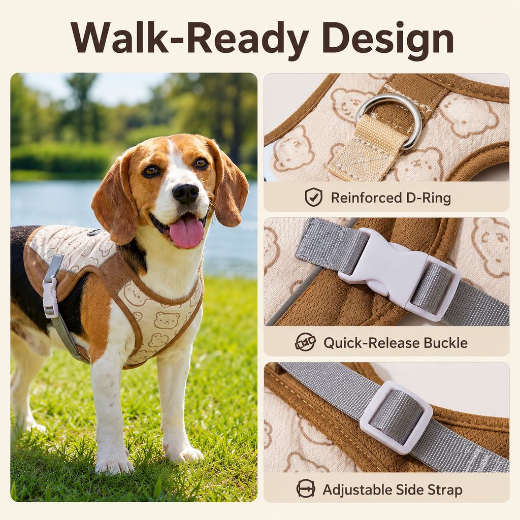 Paws in Awe Water-Activated Dog Cooling Sun Vest for Summer Walks, Camping & Outdoor Heat Relief image 8