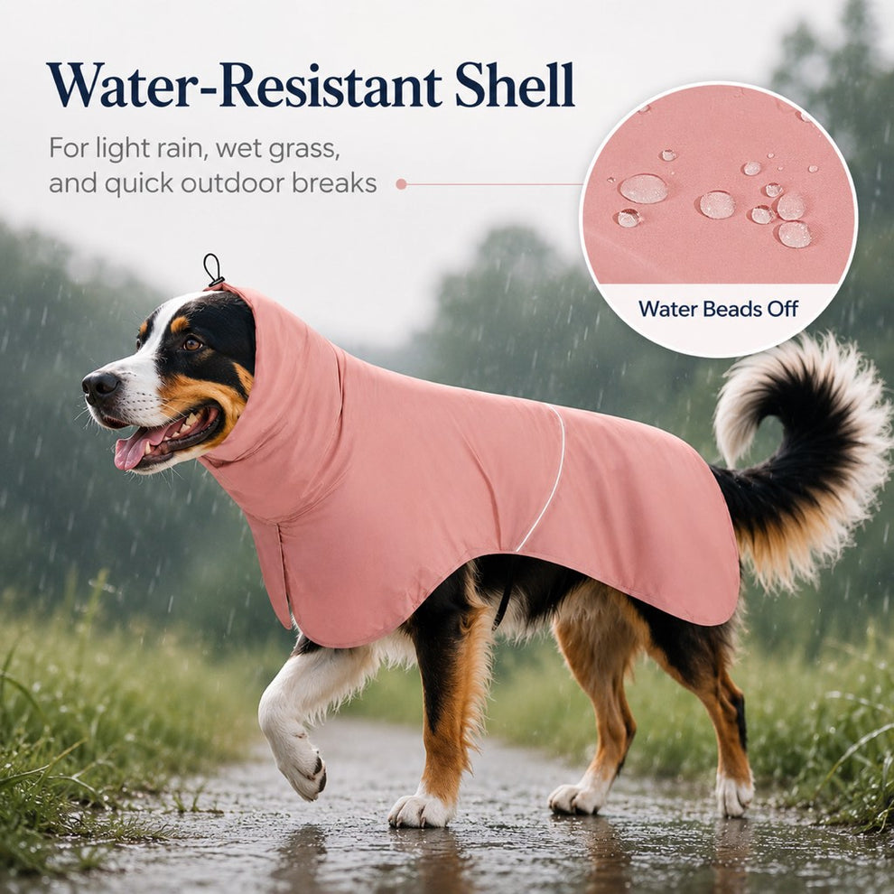 Paws in Awe Hooded Dog Sun & Rain Cape for Summer Walks - Lightweight Neck-to-Back Coverage for Drizzle, Wind & Sunny Outdoor Days image 5