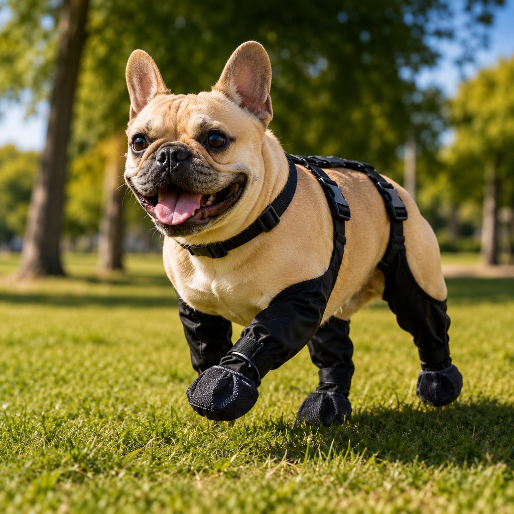 Paws in Awe Stay-On Waterproof Dog Walking Boots for Rain, Mud & Hot Pavement - Anti-Slip Paw Protection Suit image 1