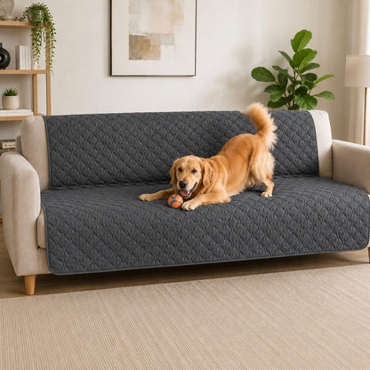 Paws in Awe Waterproof Pet Sofa Protector Cover for Dogs & Cats - Quilted Furniture Cover for Couch, Bed & Car Seat Protection image 1