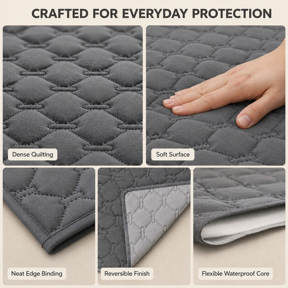 Paws in Awe Waterproof Pet Sofa Protector Cover for Dogs & Cats - Quilted Furniture Cover for Couch, Bed & Car Seat Protection image 8