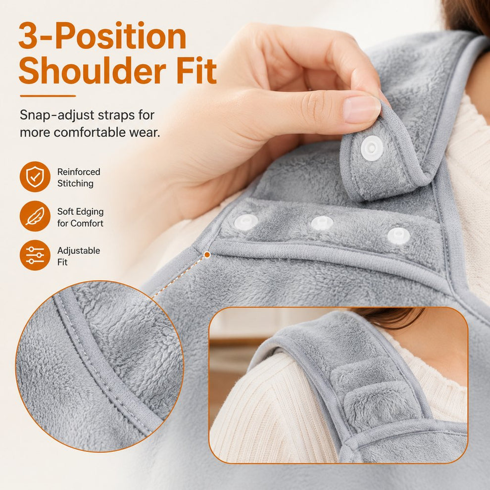 Paws in Awe Wearable Cat Cuddle Apron for Reading & Working at Home - Soft Plush Lap Pouch Helps Keep Cats Cozy and Fur Off Clothes image 7