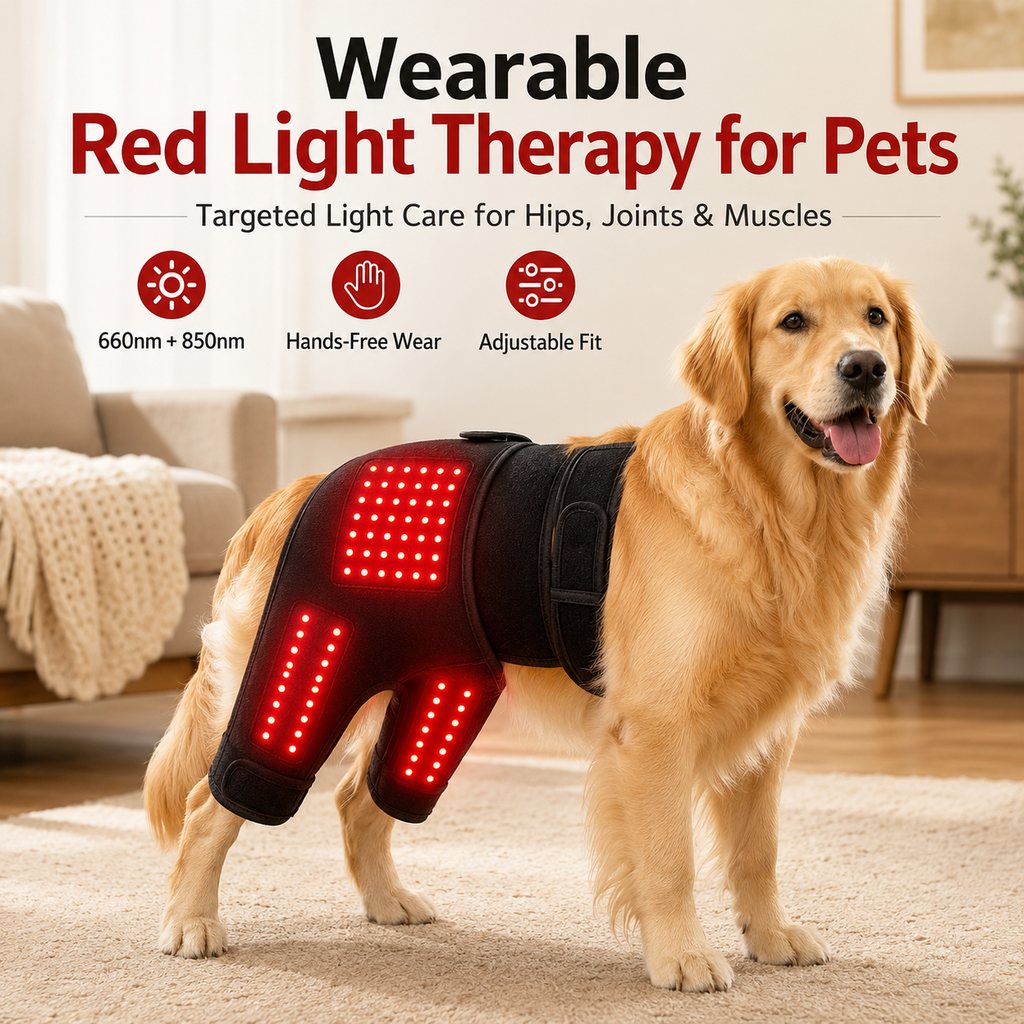 Paws in Awe Wearable Dog Red Light Therapy Wrap for At-Home Hip & Leg Care - Hands-Free 660nm + 850nm image 3