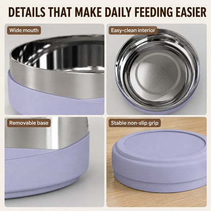 Weighted pet bowl details that make daily feeding easier