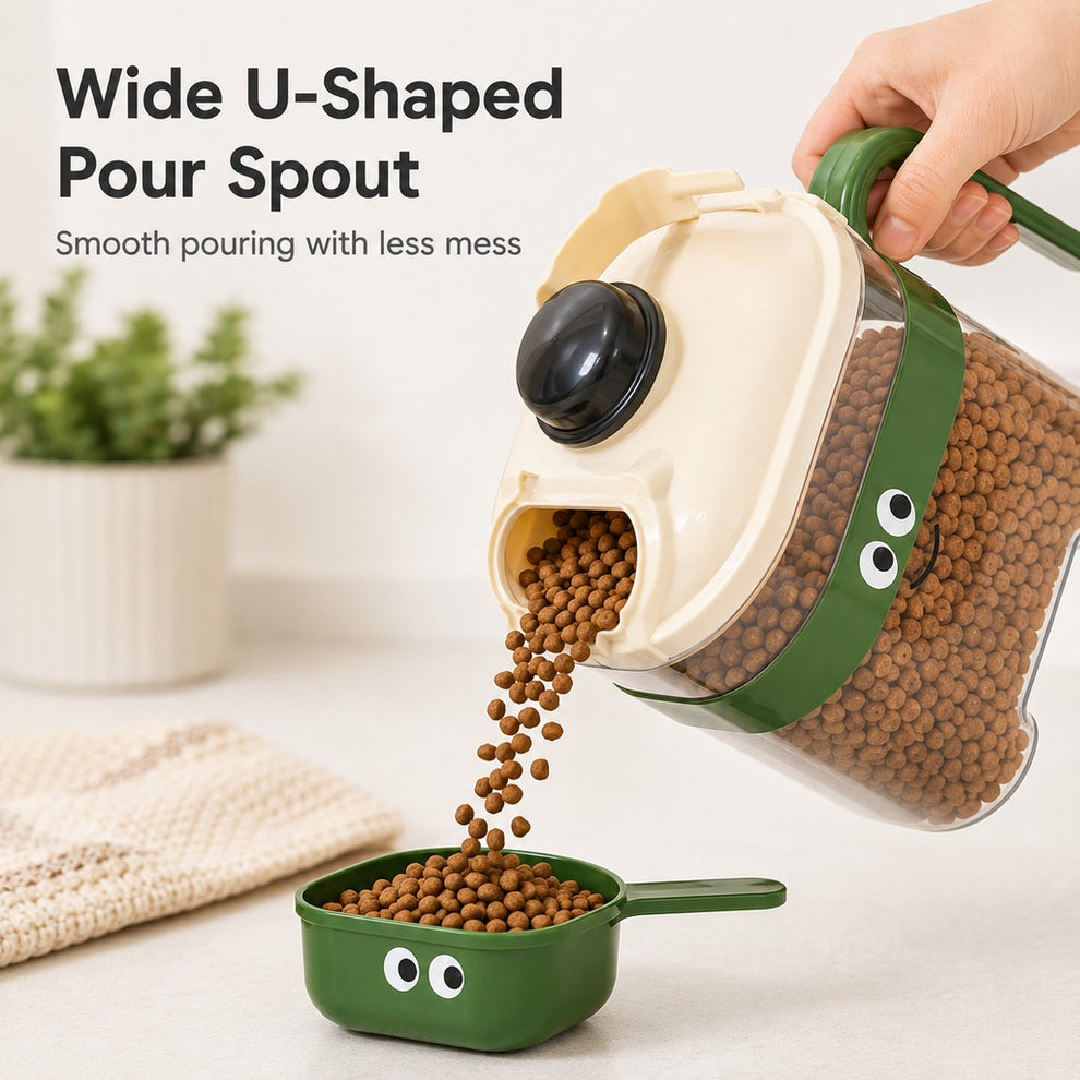 Paws in Awe Sealed Pet Food Storage Container with Scoop for Cats & Dogs - Easy, Mess-Free Daily Feeding image 5