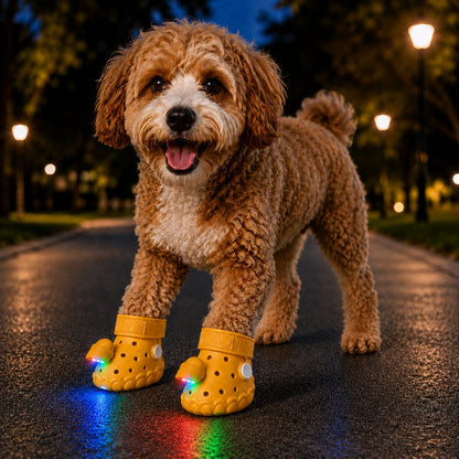 Paws in Awe Step-Activated RGB Light-Up Dog Boots for Night Walks – Low-Light Visibility & Lightweight EVA Paw Coverage image 15